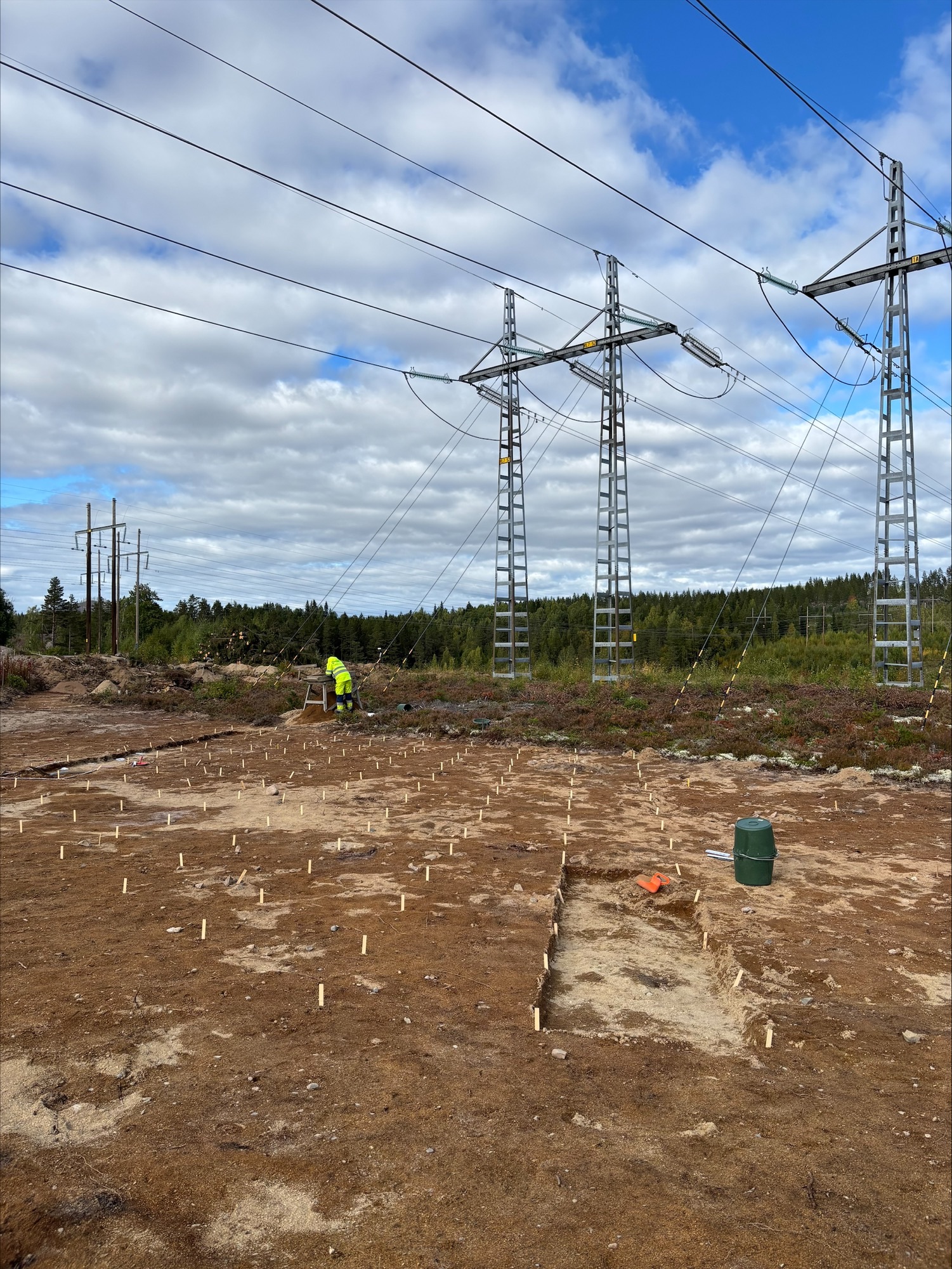 Arkeologiska utgrävningar vid Laforsen.