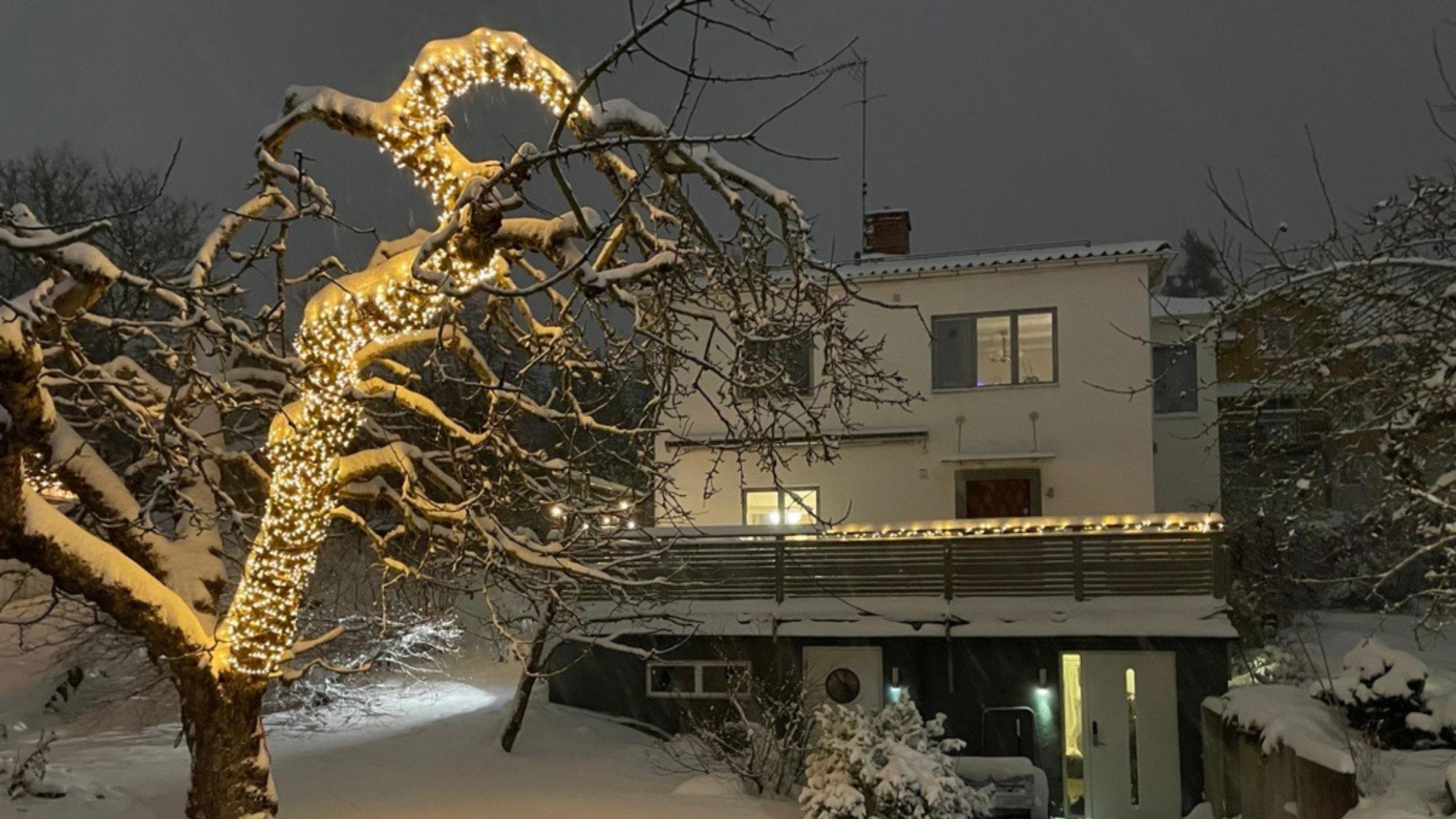 Uffes hus i vinterskrud
